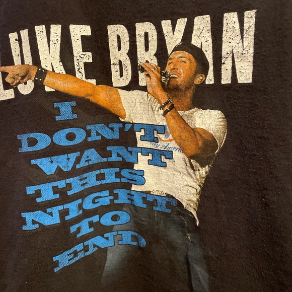 Luke bryan i dont want this night to end concert shirt - Picture 3 of 8